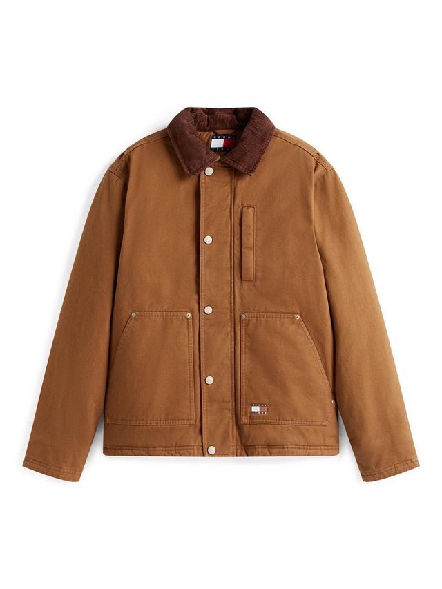 Tommy Jeans Men’s Utility Canvas Jacket – Brown