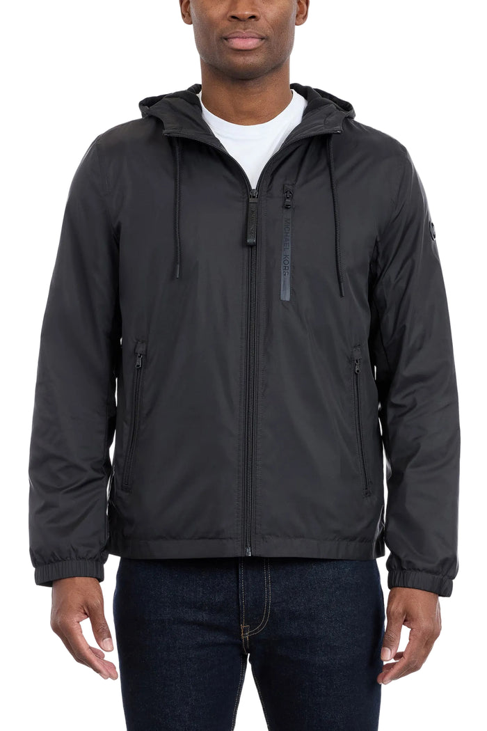 Michael Kors Windbreaker Men Hooded  Jacket – Black