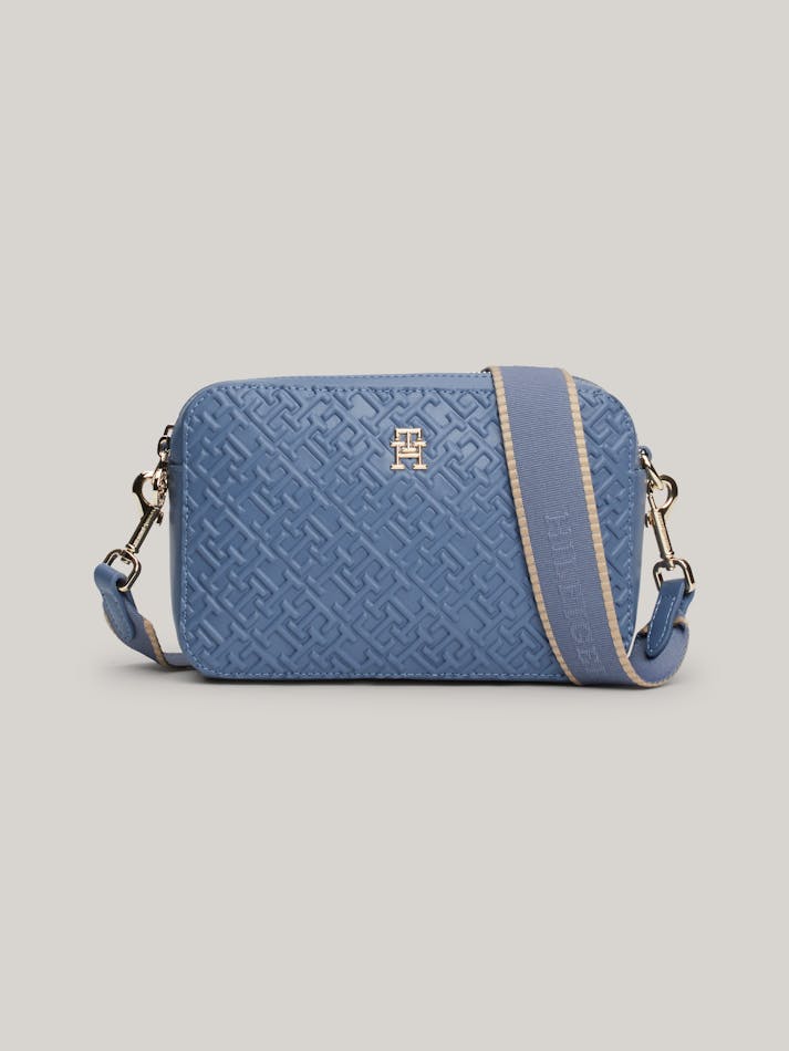 Tommy Hilfiger Women Camera Crossbody Bag Baby Blue
