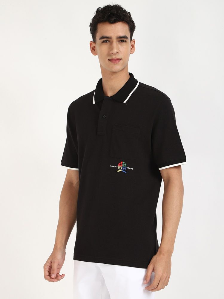 Tommy jeans Printed Half Sleeves polo