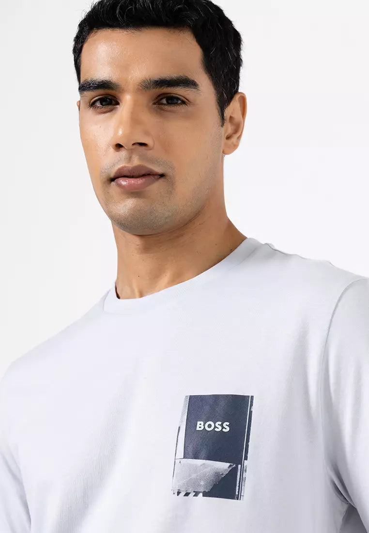 BOSS logo art work T_shirt
