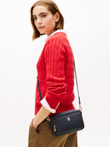 TOMMY HILFIGER Icon Embossed  Monogram Camera  Women bag