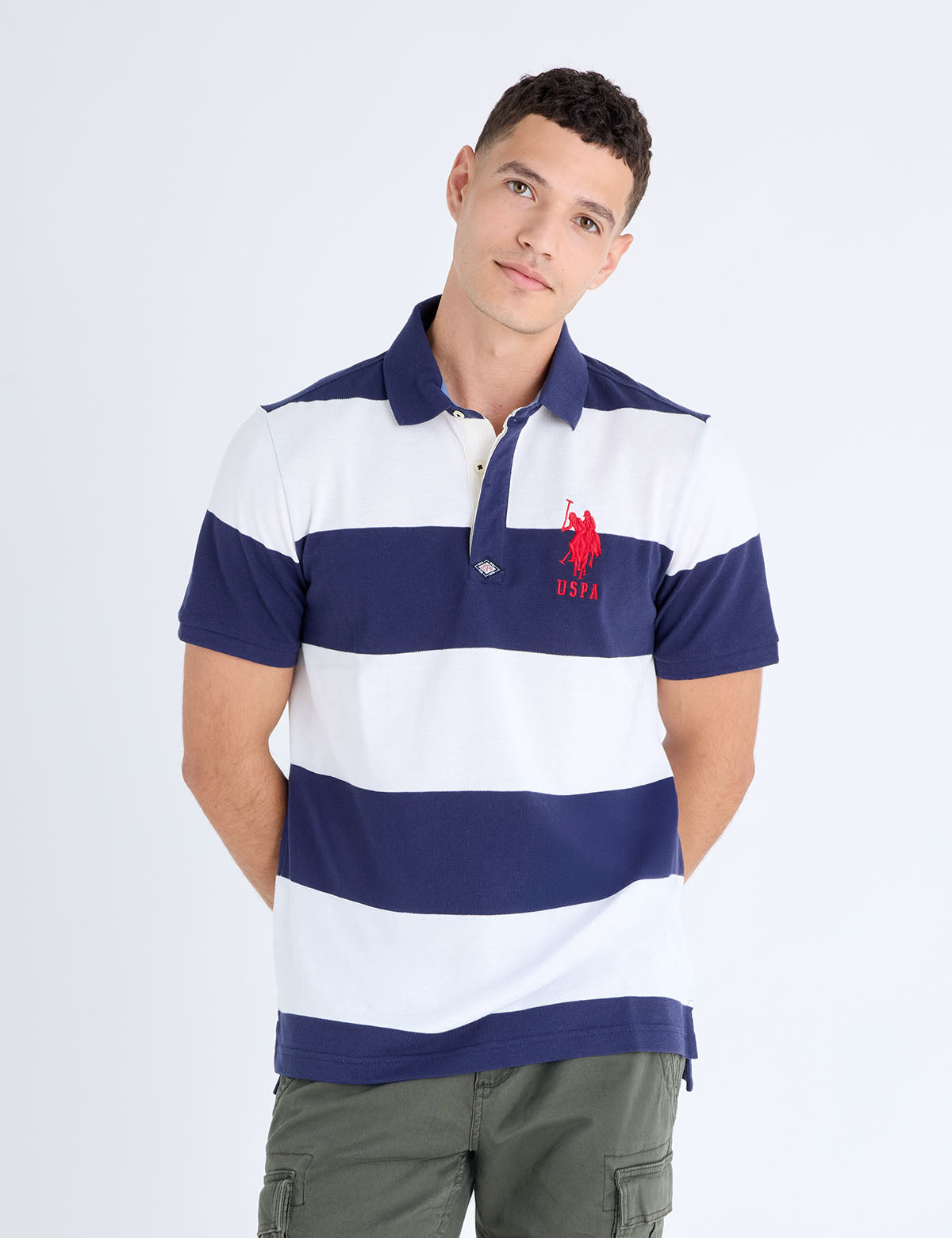 U.S POLO ASSN RUGBY STRIPE  T-SHIRT