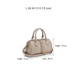 Guess WESTER BOX SATCHEL Taupe bag