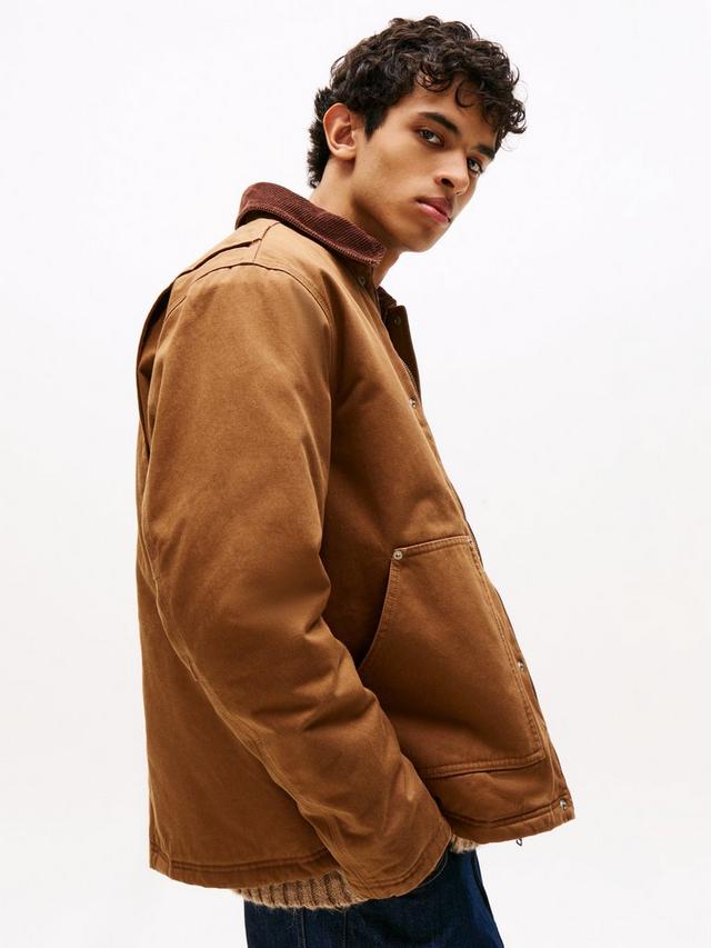 Tommy Jeans Men’s Utility Canvas Jacket – Brown