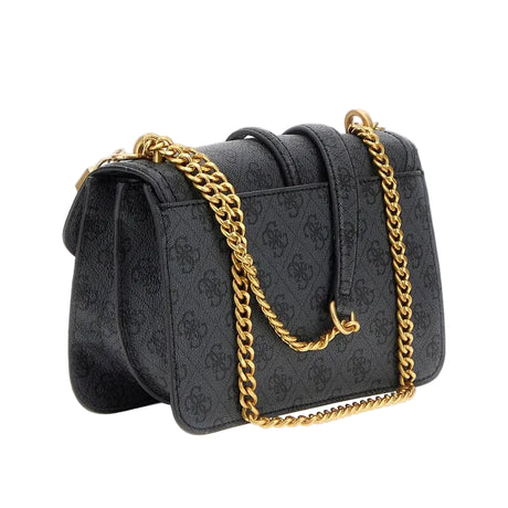 Guess Women’s Monogram Crossbody Bag with Gold Chain