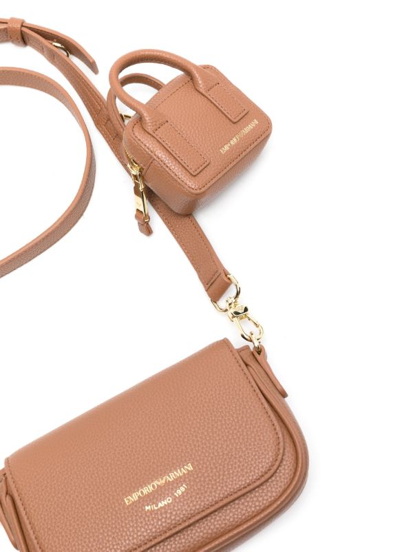 EMPORIO ARMANI pebbled faux-leather Women Bag
