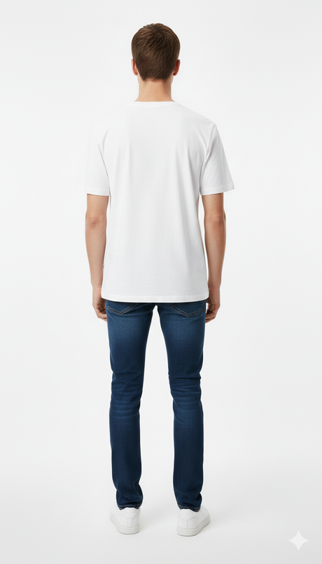 Calvin klein t-shirt featuring a central logo graphic.