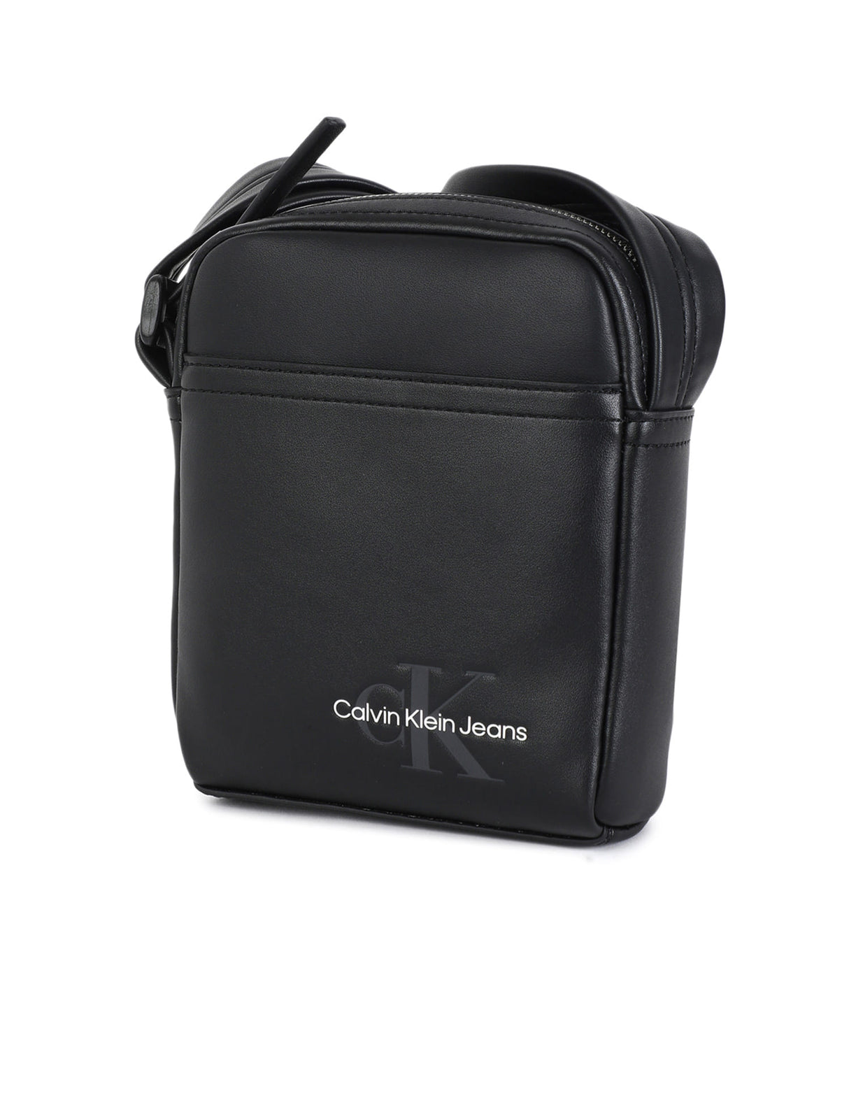 Calvin klein Black Mono Logo Reporter bag