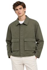 TOMMY HLFIGER Lightweight Utility Men jacket _ Olive