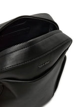 Calvin klein Black Mono Logo Reporter bag