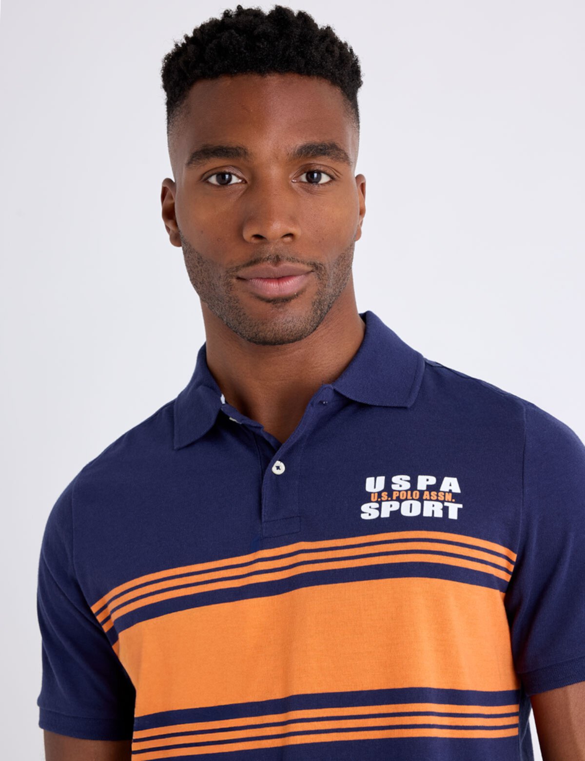 U.S polo Assn Horizontal Stripe Logo T_shirt