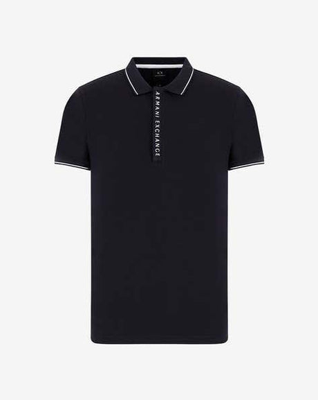 Armani Exchange polo shirt with logo and piping