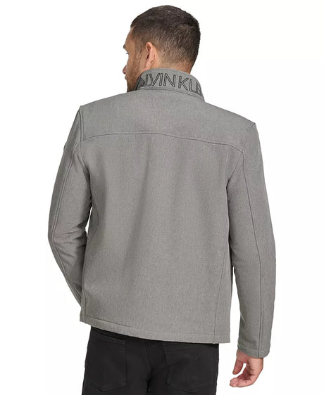 Calvin Klein  Infinite Stretch Soft Shell Lightweight Water-Repellent Men  Jacket – Grey