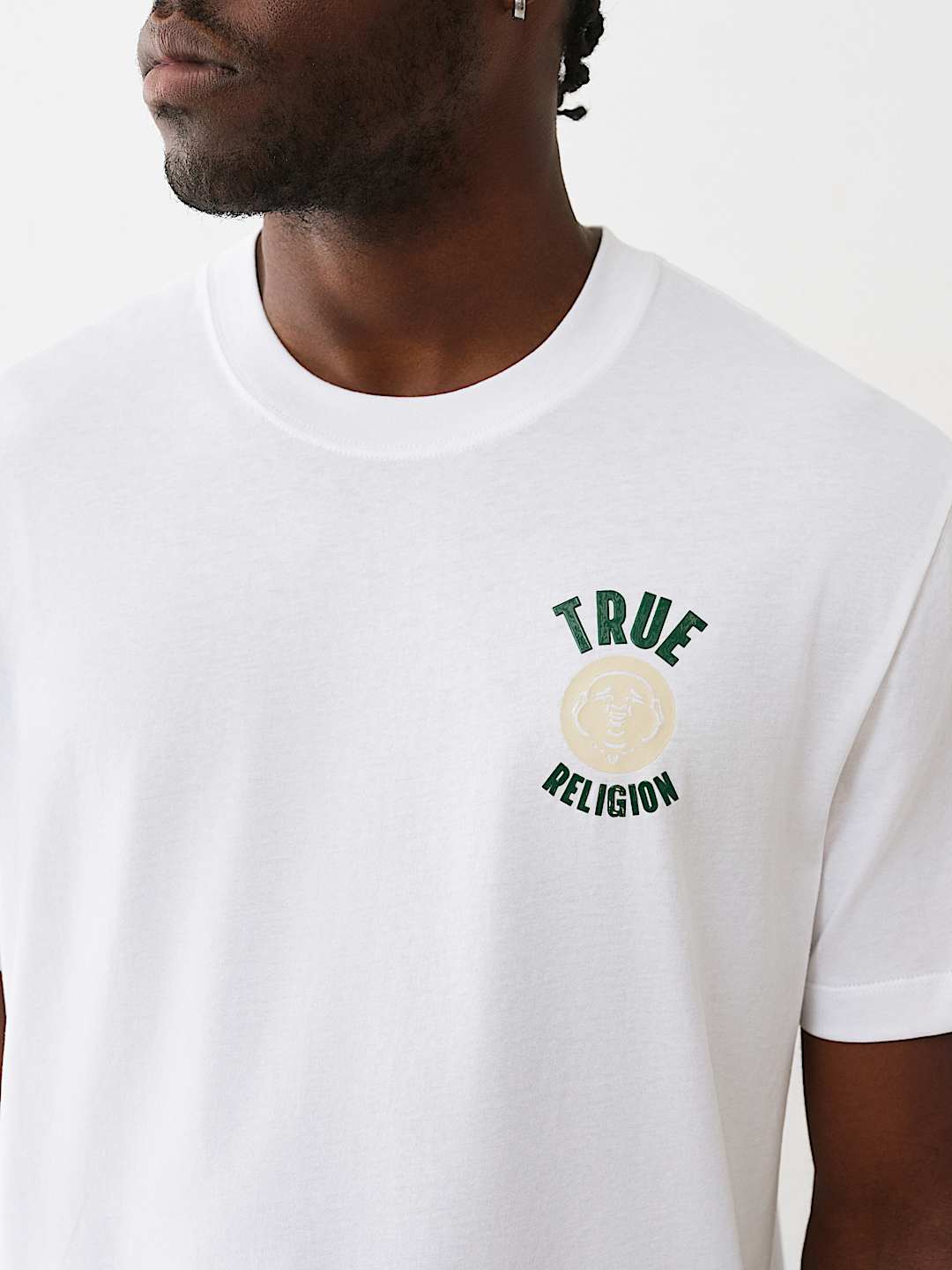 True Religion buddha record graphic tee regular fit _ White