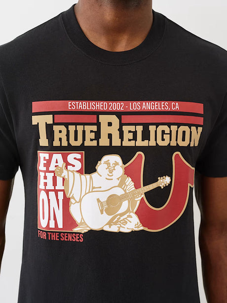 True Religion graphic tee regular fit _ Black