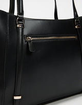 Guess Classic Logo Print Shoulder Purse