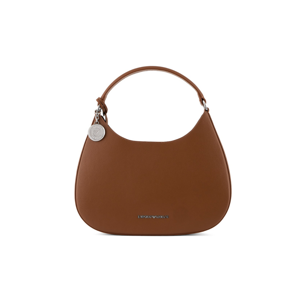 EMPORIO Armani   micro-grain recycled leather hobo bag Shopper BagWomen