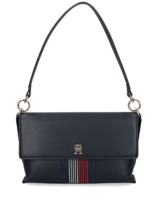 Tommy Hilfiger Signature Stripe Flap Bag – Navy