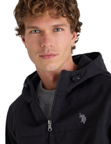 U.S. Polo Assn  Stylish youth polar fleece Men jacket _ Black