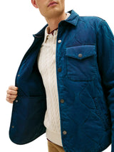 TOMMY HLFIGER Garment-Dyed Lightweight Quilted Men jacket _ Blue