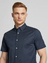 TOMMY HILFIGER Shirt Short Sleeve _ Micro Print