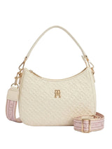TOMMY HILFIGER monogram embossed shoulder Women bag