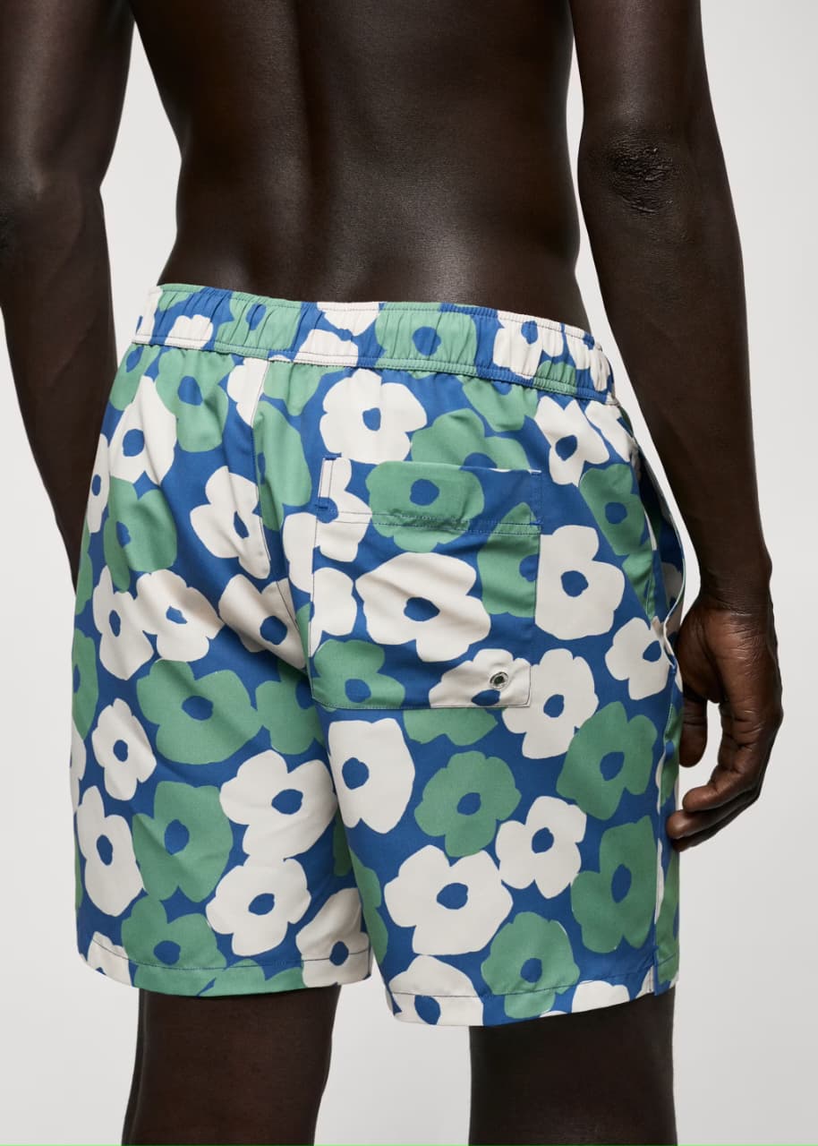 MNG flower Swim Trunk