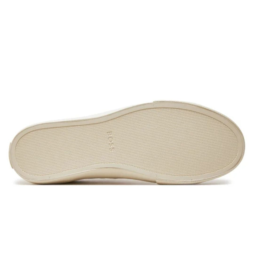shoes Boss Faux-leather trainers Men Color Off White