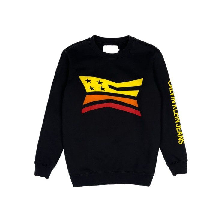 Calvin Klein Sweatshirt Logo Print Men _ Black