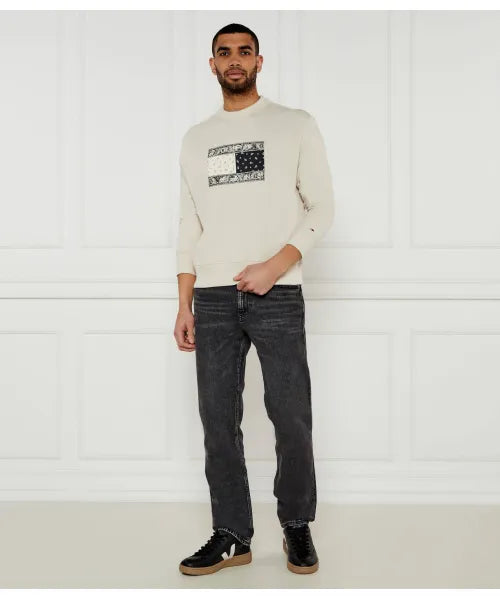 Tommy jeans  Sweatshirt Logo Printed Men _ Cream