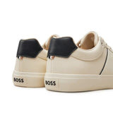 shoes Boss Faux-leather trainers Men Color Off White