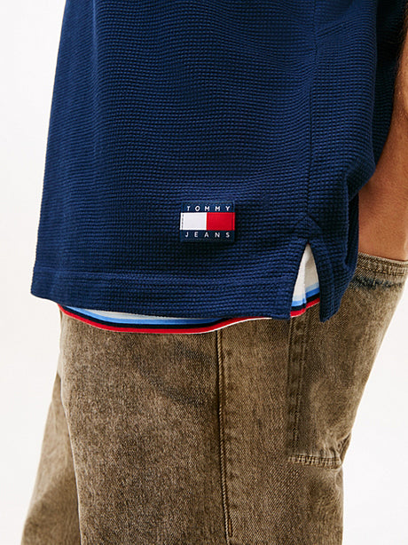 Tommy jeans Badge  Waffle Knit polo