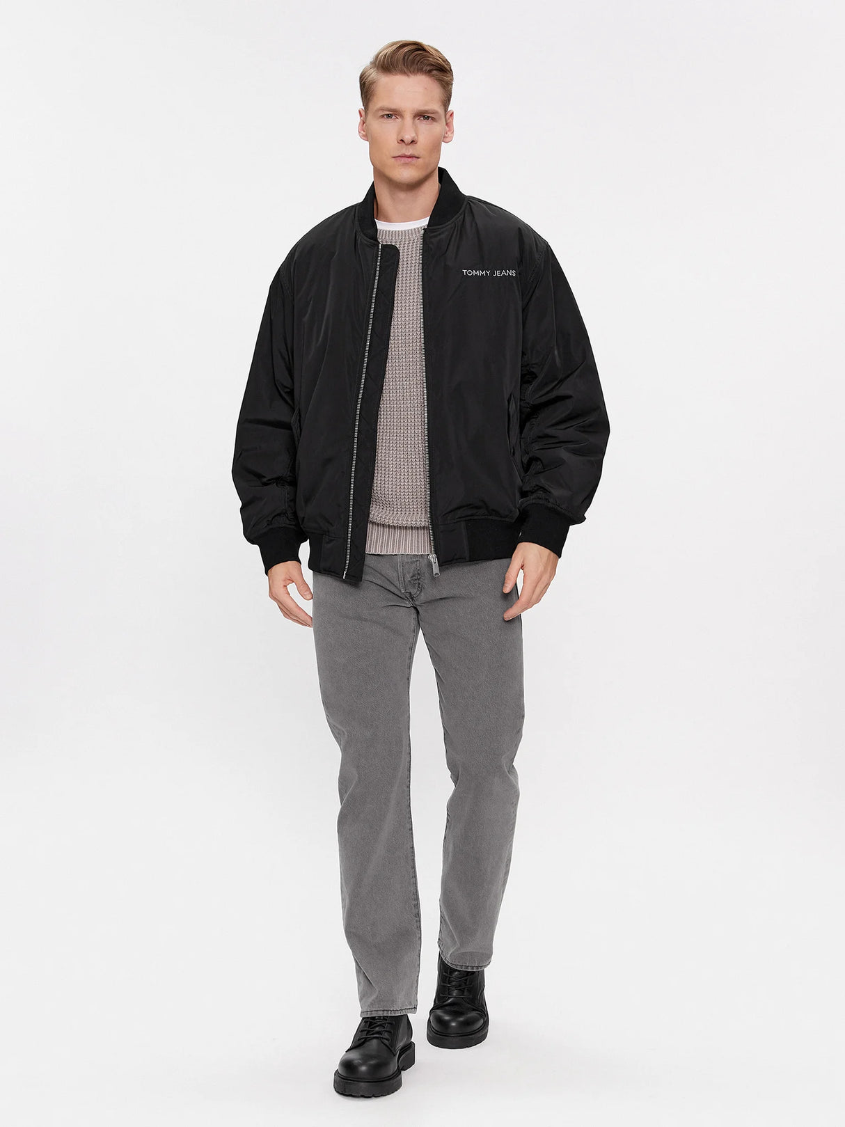 Tommy Jeans Men’s Classic Black Bomber Jacket