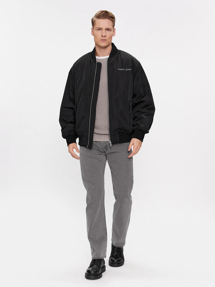 Tommy Jeans Men’s Classic Black Bomber Jacket