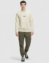 Guess Sweatshirt Logo Printed Men _ Off White