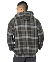 GAP Men’s Multi-Colour Plaid Drop-Shoulder Hoodie – Multicolor