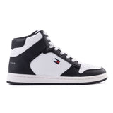 Tommy Hilfiger Men’s Black & White High-Top Sneakers