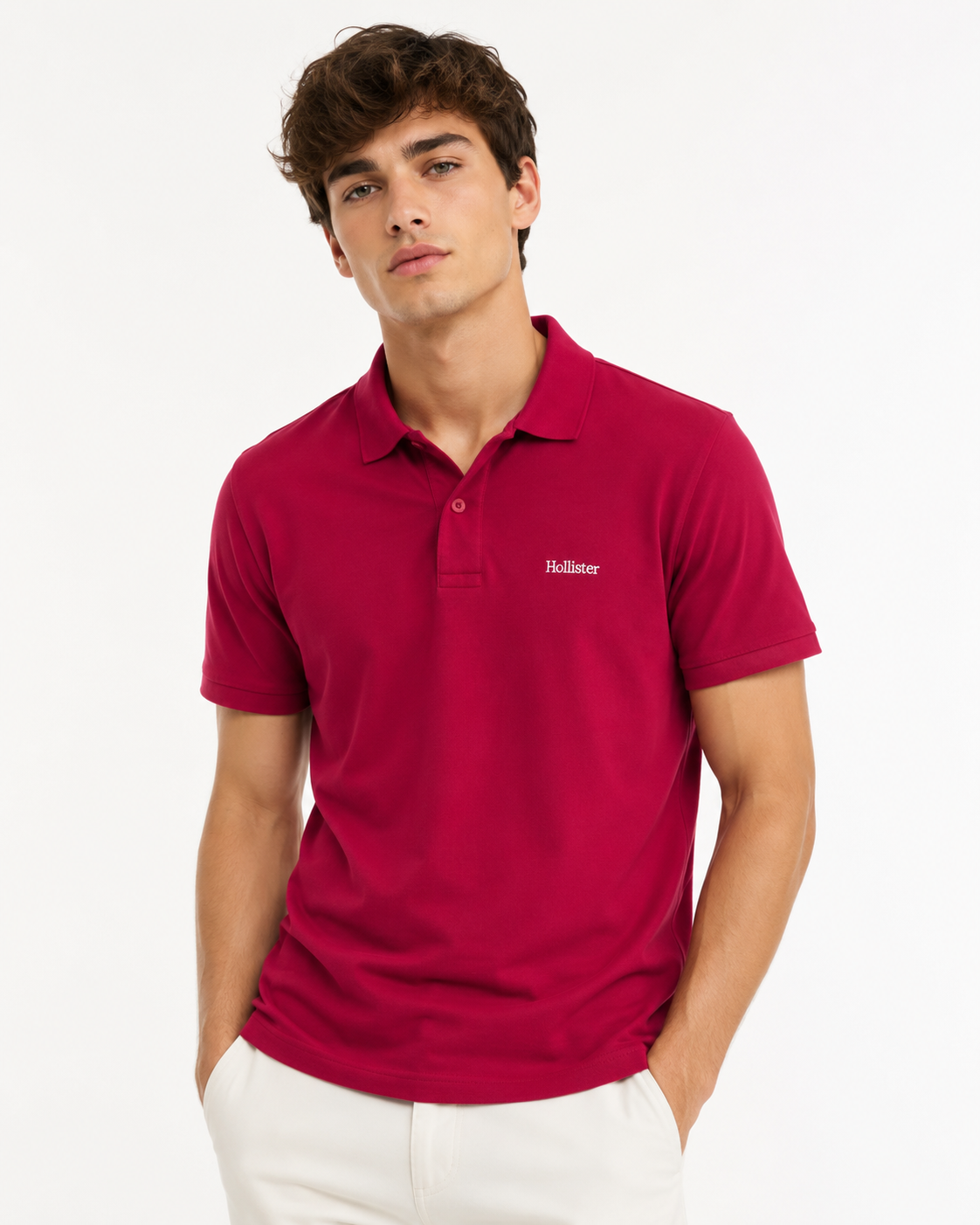 hollister Relaxed Logo Polo T_shirt