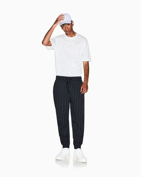 Armani Exchange  Logo print Sweatpants Men _ Black*Grey