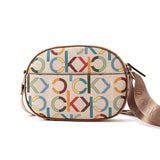 Calvin Klein Women Monogram Rounded Crossbody Bag Multicolor