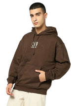 GAP Men’s Logo Drop-Shoulder Hooded Neck Hoodie – Brown
