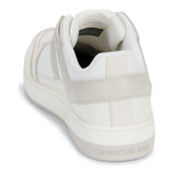 Calvin Klein Jeans Basket Cup Low Laceup  sneakers in white/beige.