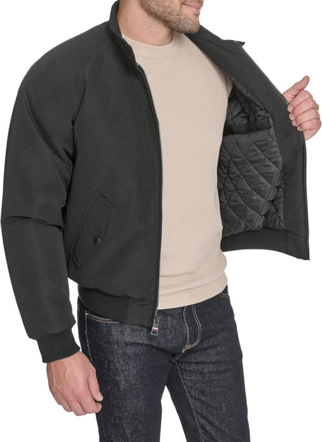 Tommy Hilfiger  textile bomber  with lightweight Men Jacket_ Black