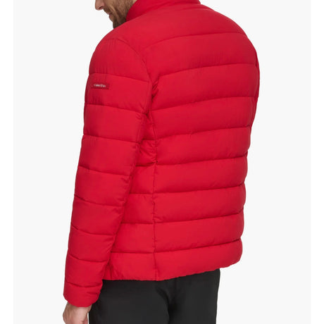 Calvin Klein Men’s Lightweight Puffer Jacket – Red