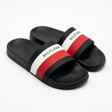 tommy hilfiger logo stripe Slides