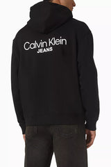 Calvin Klein Hoodie Men Logo Prited _ Black