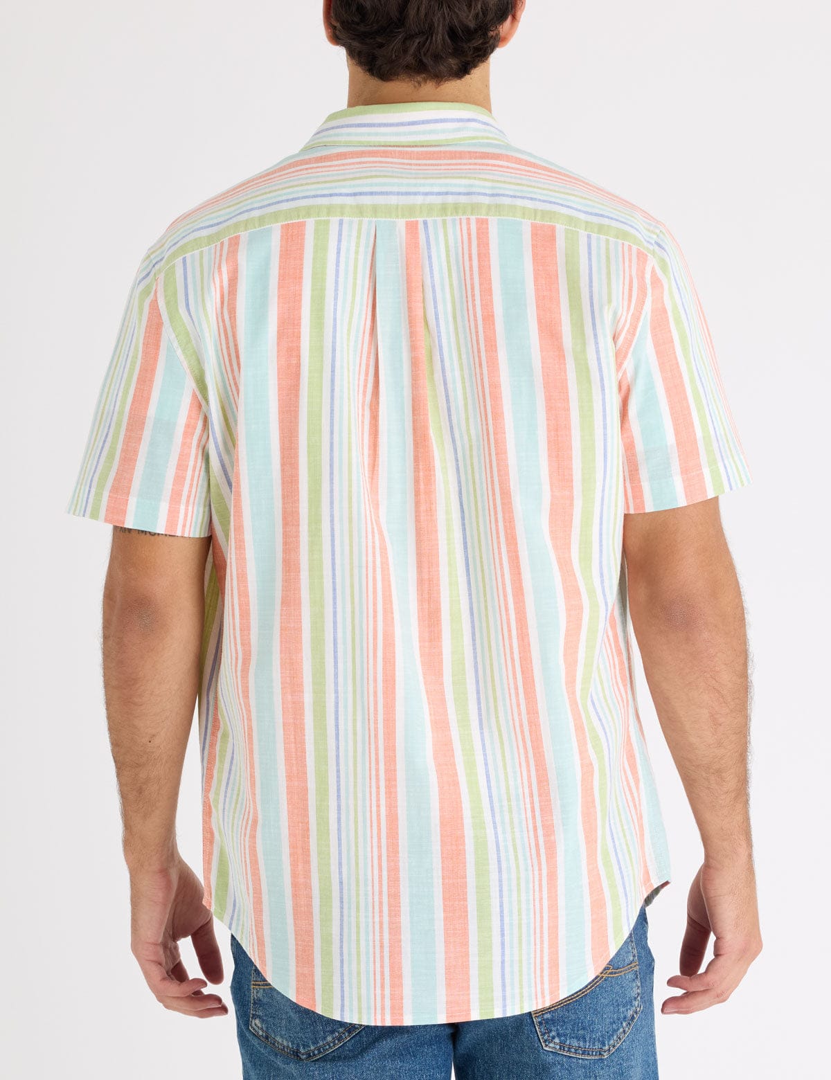u.s polo short sleeve stretch slub poplin shirt