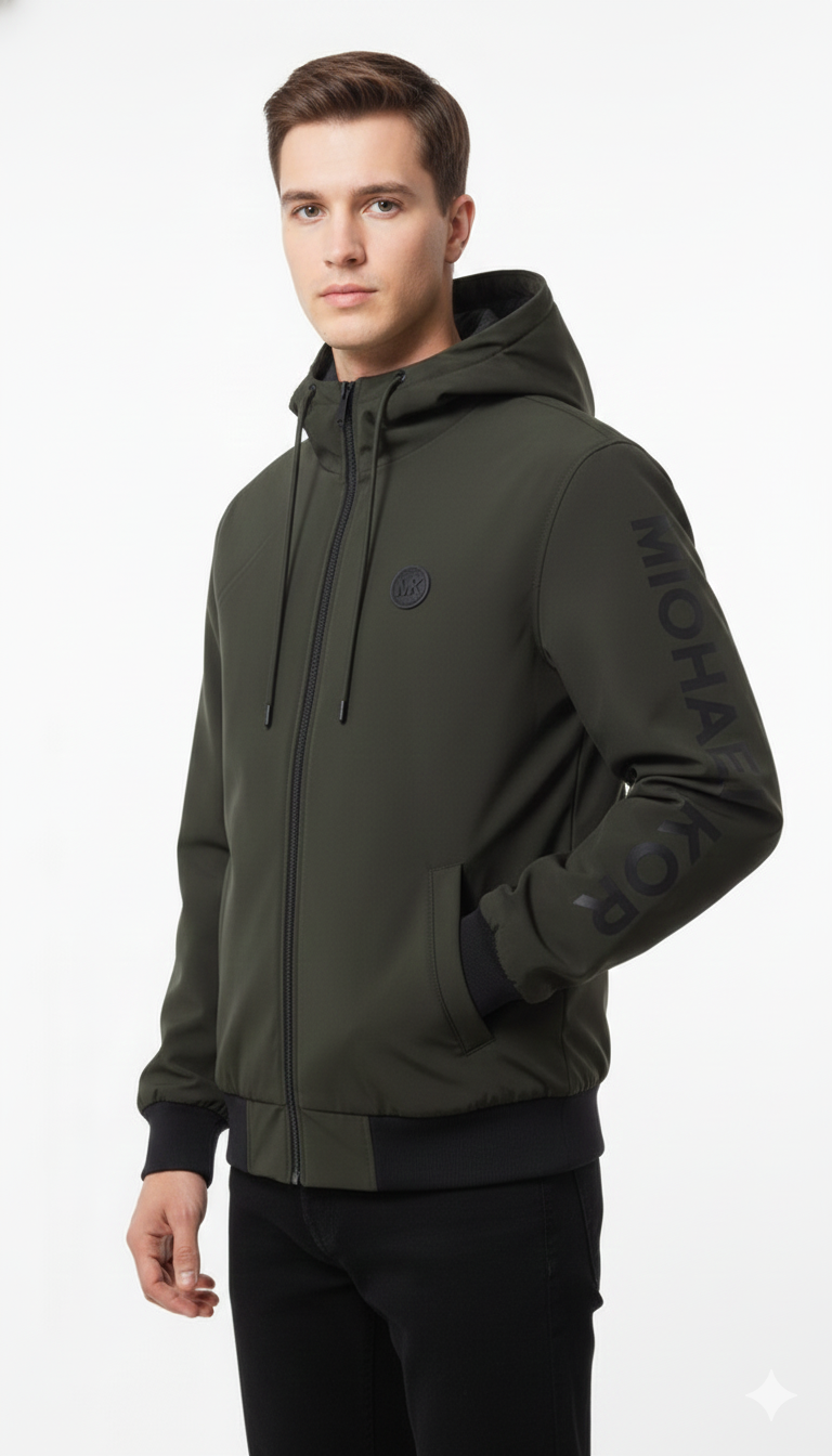 Michael Kors Men Hooded  Jacket – Olive | Winter Outerwear