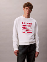 Calvin Klein Sweatshirt Logo Printed Men _ Off white